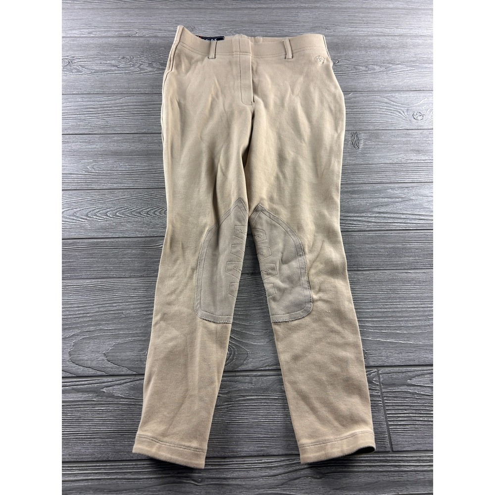 Ariat Pro Series Pro Circuit Pants Womens 16R Riding Knee Patch Equestrian Beige